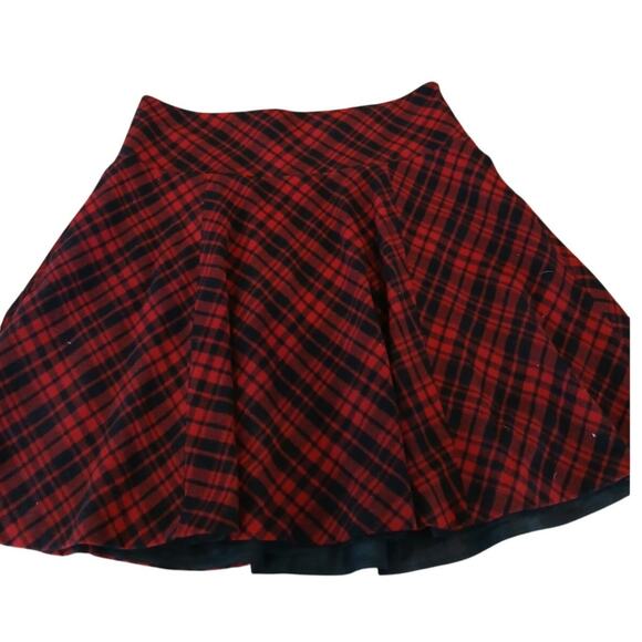Lauren Ralph Lauren Wool Blend Plus size 16 plaid skirt - Picture 1 of 5